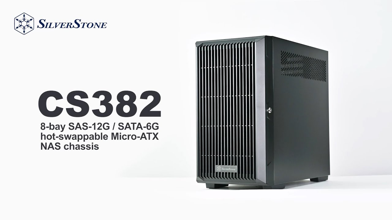 SilverStone CS382 8-bay SAS-12G / SATA-6G hot-swappable high performance Micro-ATX NAS chassis