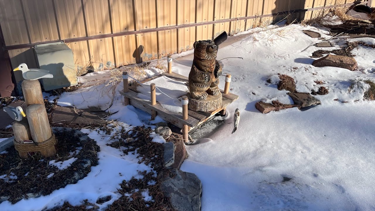 No frozen lines this winter, blow out and shutdown of my fish pond before the snow hits!