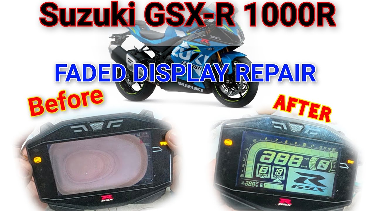 Suzuki GSX-R 1000R Meter Display Repair as like Original #suzuki #superbike #speedometer #viral 
