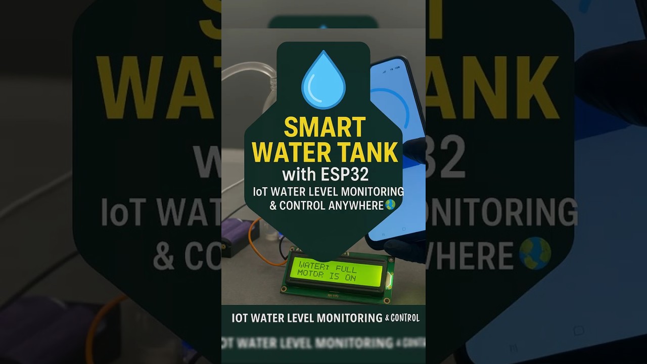 Smart Water Tank 💧 with ESP32 | IoT Water Level Monitoring & Control Anywhere 🚀 | AmDevop Coders
