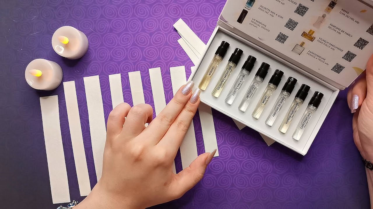 АСМР Распаковка аромабокса✨Пробники духов из магазина парфюмерии Randewoo💖ASMR Липкий шепот