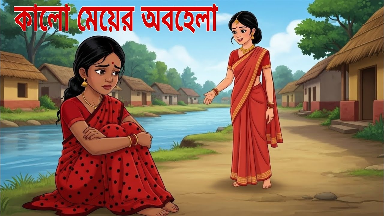 কালো মেয়ের অবহেলা 😭| bangla cartoon video | বাংলা কার্টুন গল্প #animation story cartoon bangla গল্প 