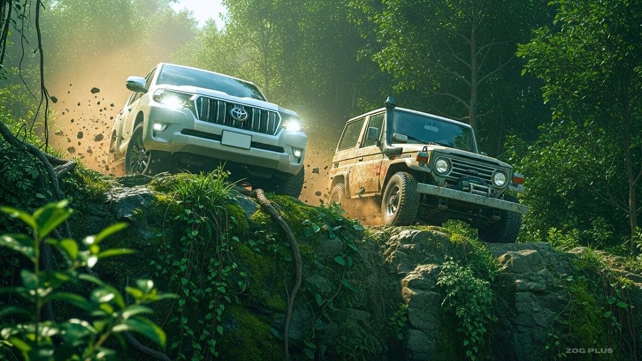 NEW LAND CRUISER VS OLD LAND CRUISER ON DANGER HILLS  | LOGITECH G29 + H SHIFTER | ZOG PLUS