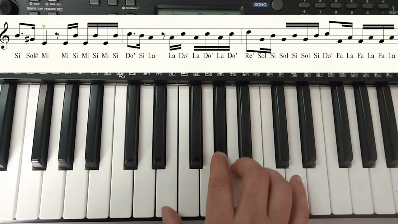 El Galeon español intro piano teclado tutorial