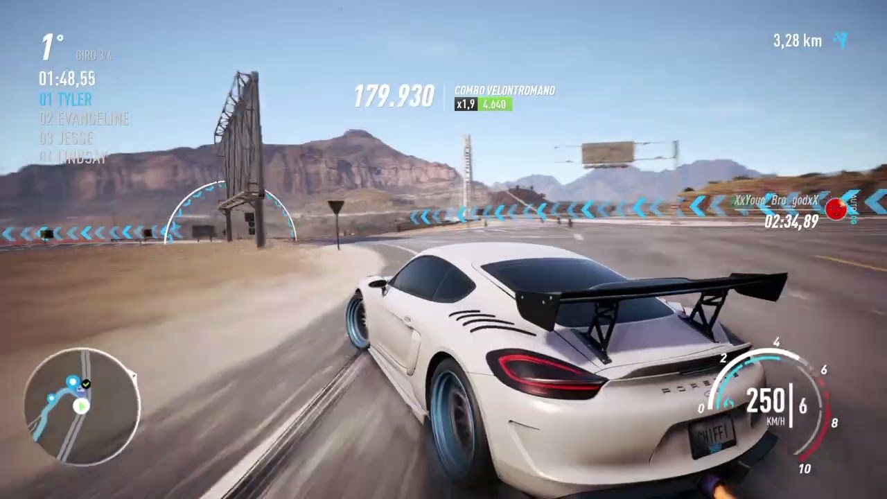 Need for Speed™ Payback race Porshe cayman gt4