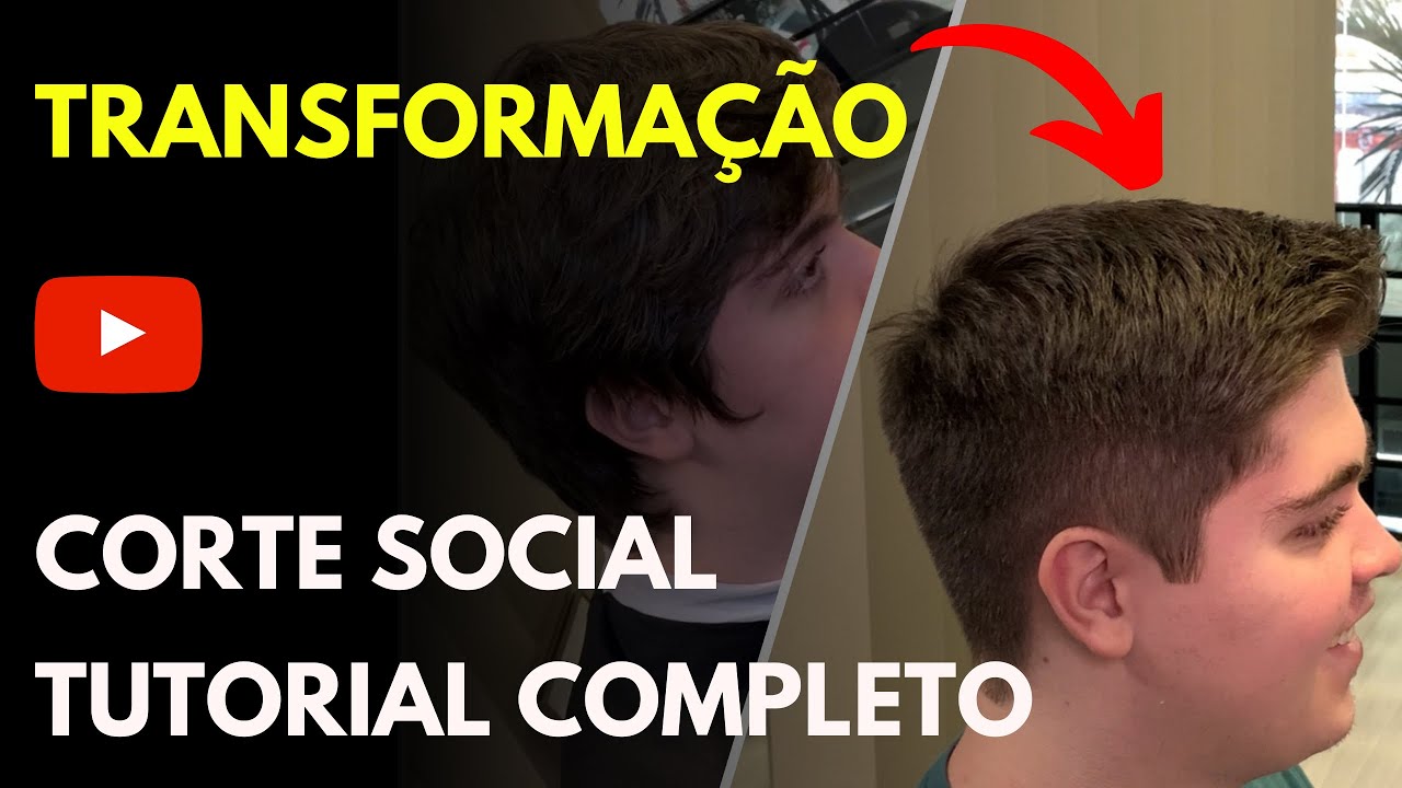 TUTORIAL COMPLETO - CORTE SOCIAL MASCULINO / Farley Santiago