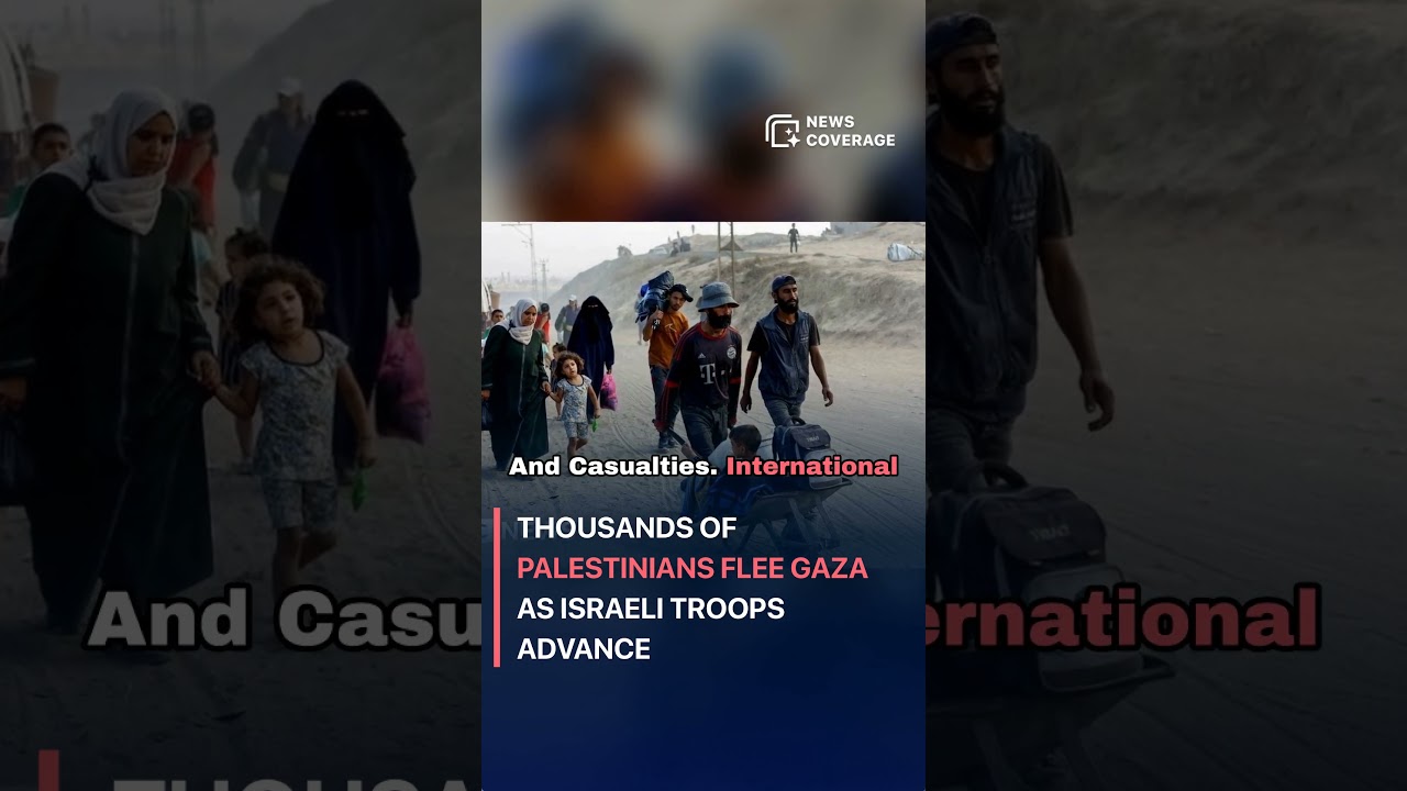 Thousands of Palestinians flee Gaza as Israeli troops advance #worldnews #news