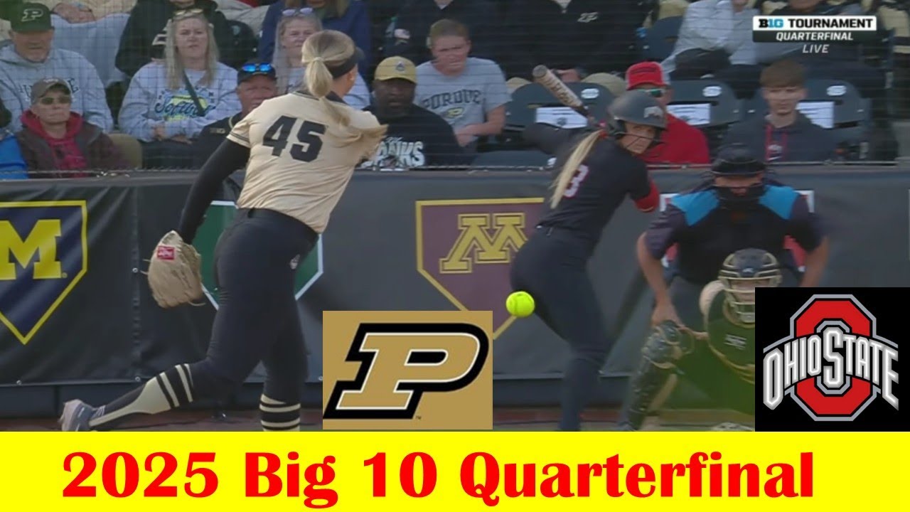 Purdue vs Ohio State Softball Game Highlights, 2025 Big 10 Quarterfinal