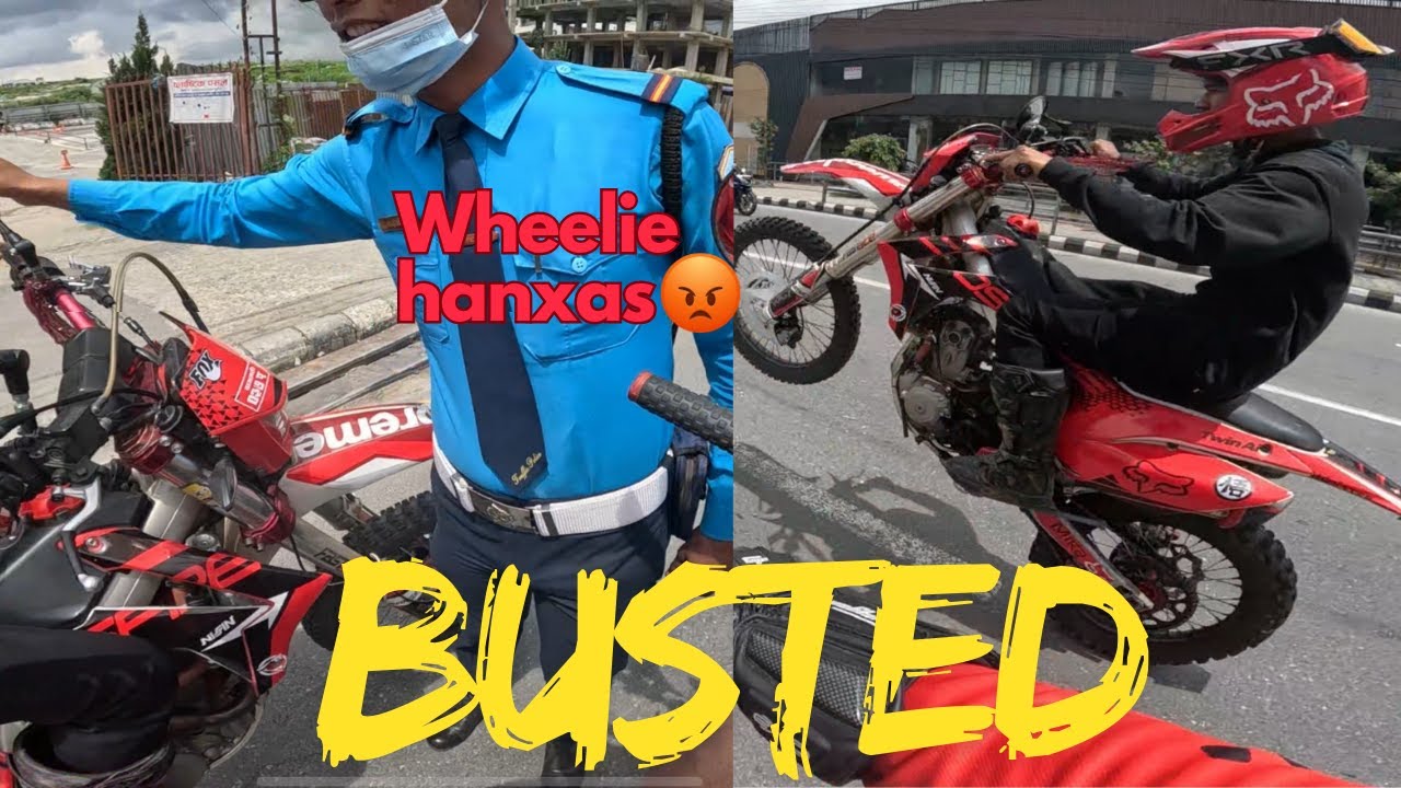 Wheelie handa Traffic le samayo 😢 | @druvlog2347 le chodera bhagyo | Dirt Ride