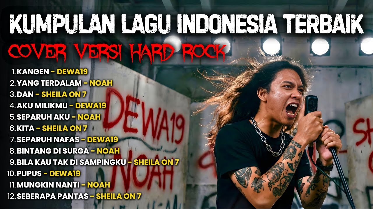 KUMPULAN LAGU INDONESIA VERSI ROCK METAL ┃ DEWA19 - NOAH - SHEILA ON 7 (Cover by DISTORSI MALAM)