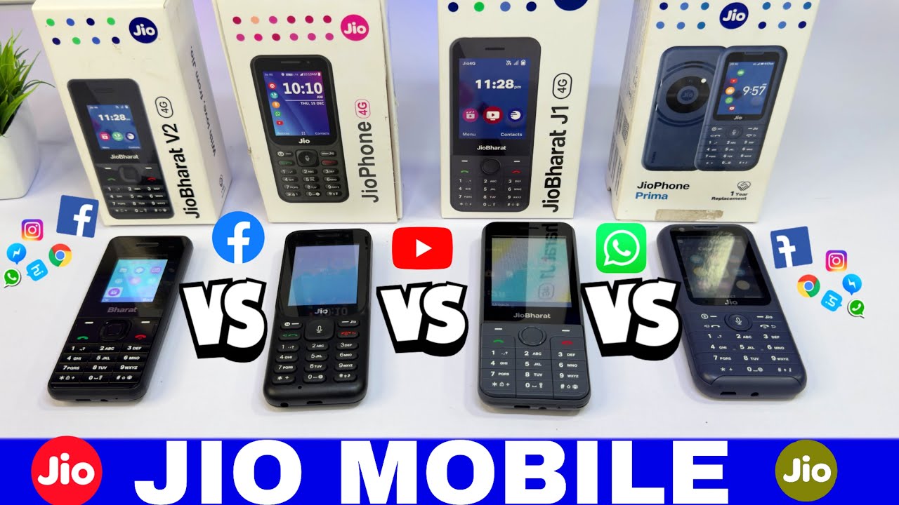Jio 4G Phones! Jio Bharat V2 🆚 Jio Phone 🆚 Jio Bharat J1 🆚 Jio Prima || Which is Best ?