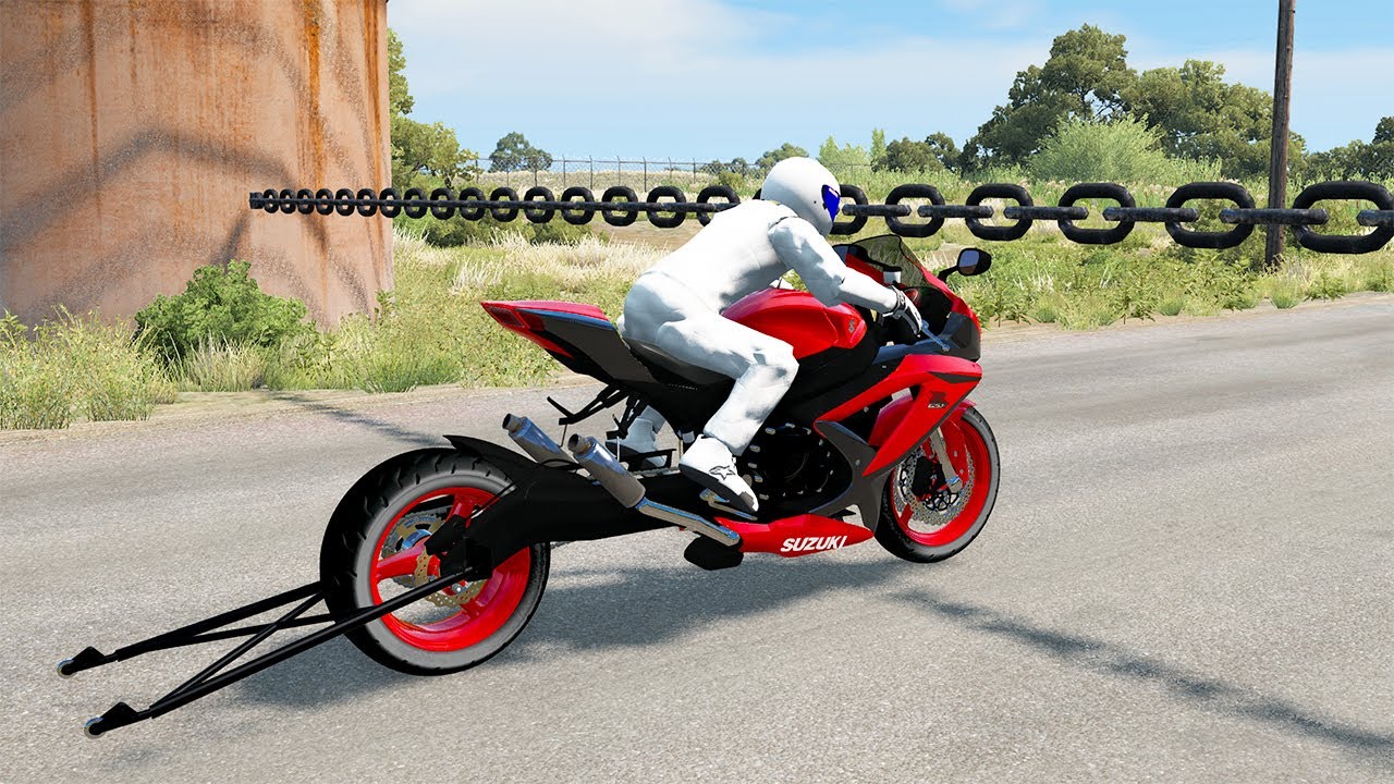 Cars vs Chain #10 - BeamNG DRIVE | SmashChan