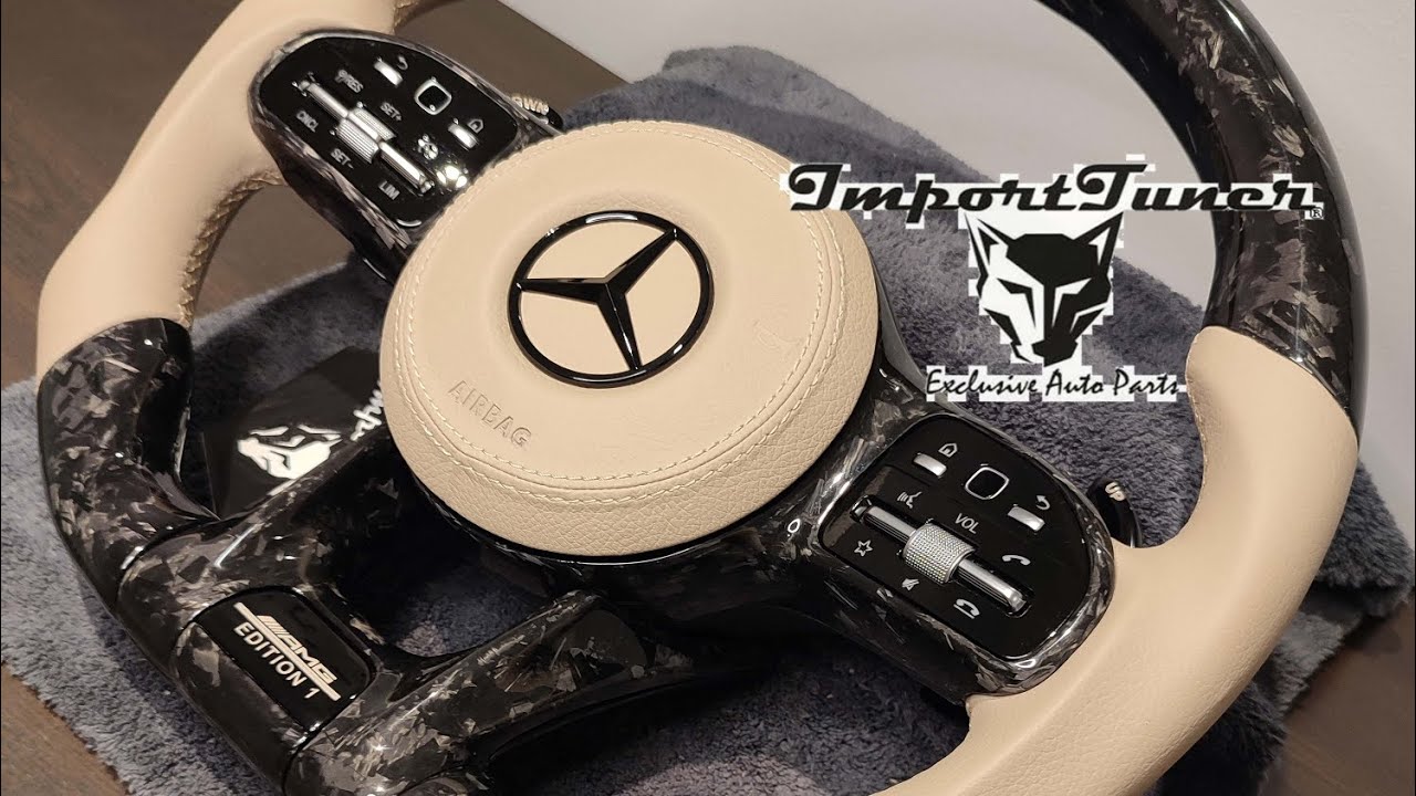 Benz AMG Forged carbon steering wheel Mansory Style - Volante carbono forjado AMG estilo Mansory
