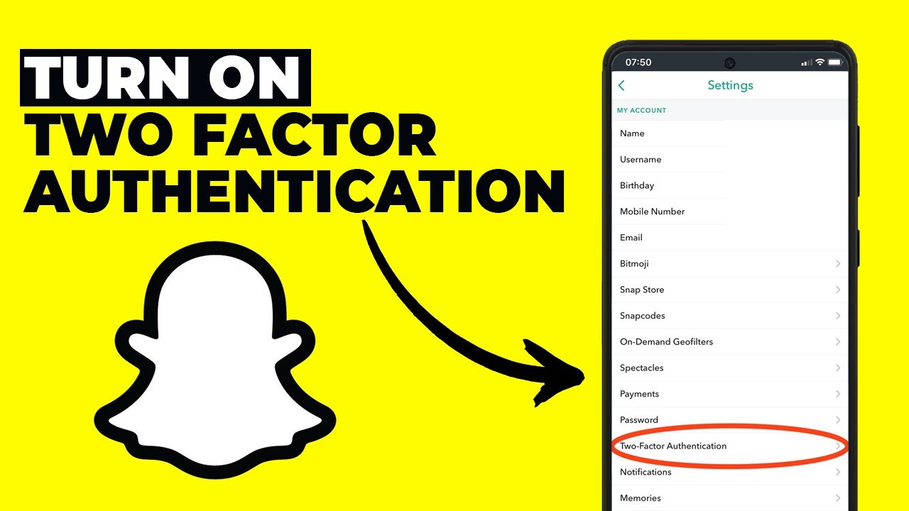 How to Turn on Two Factor Authentication on Snapchat
