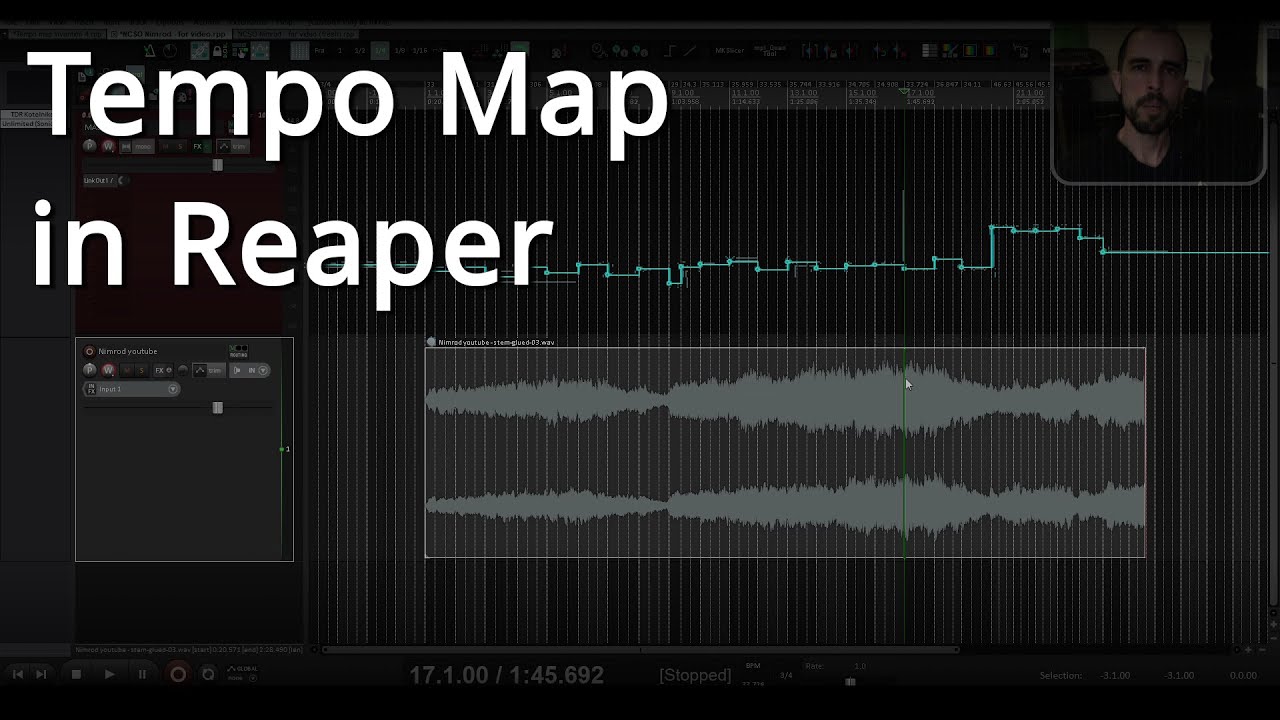 Creating a Tempo Map in Reaper