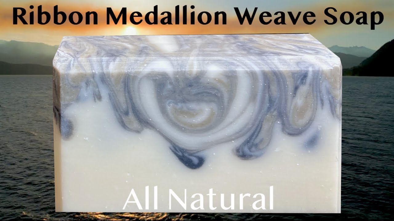 All Natural Color Ribbon Medallion Weave Soap Making