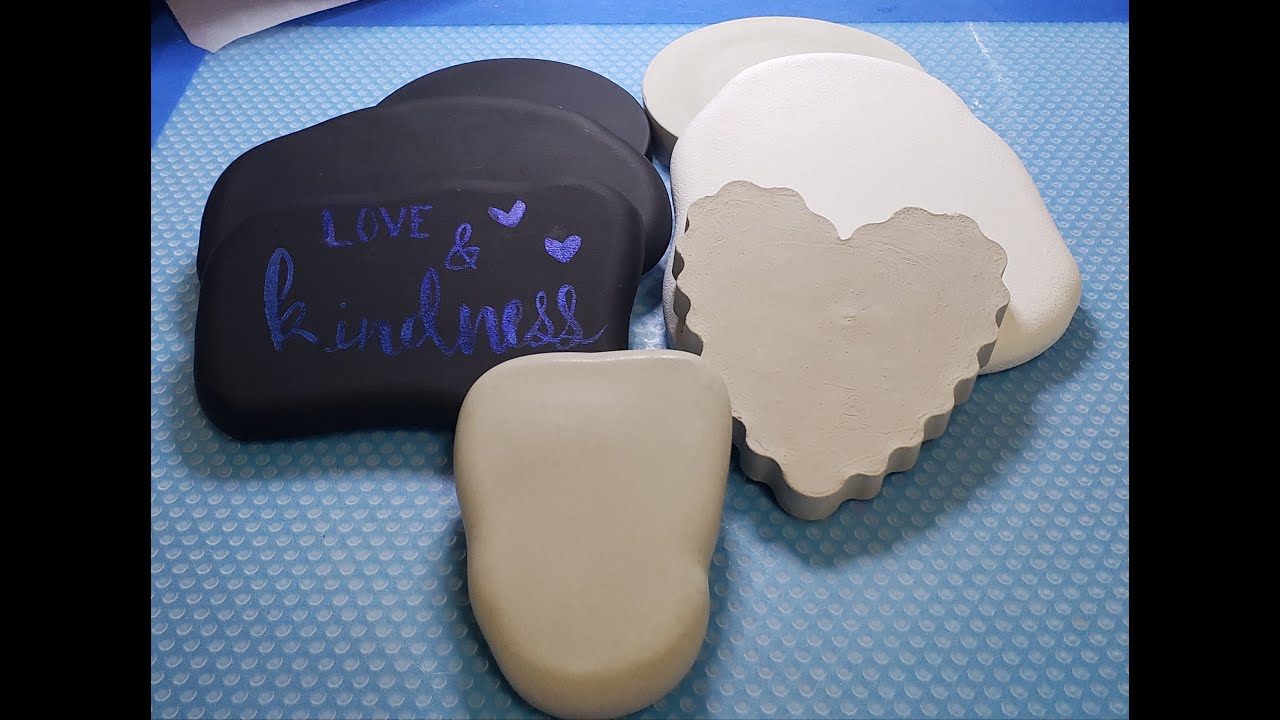 Homemade Rocks using CementAll and rock molds/created stones/handmade rocks
