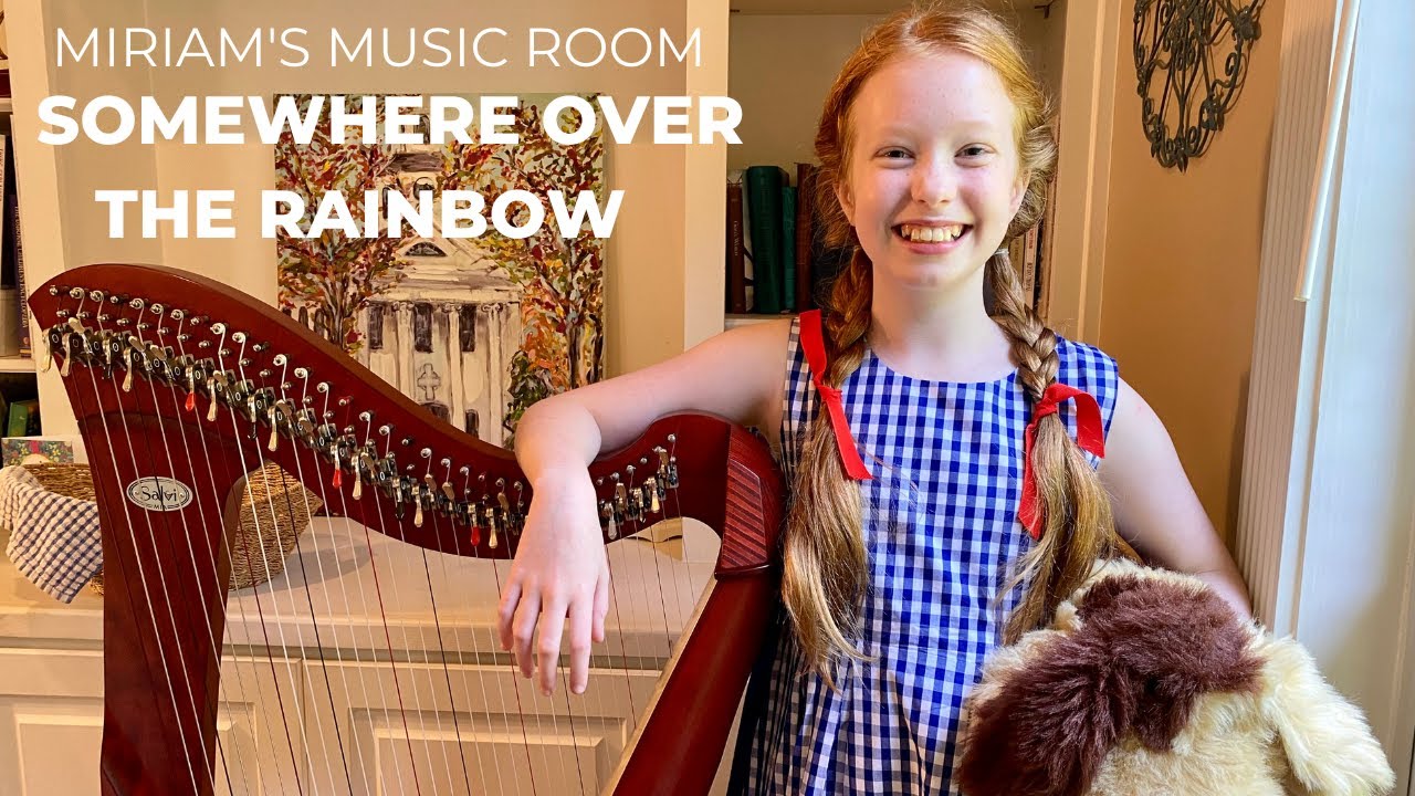 Somewhere Over the Rainbow (Harp) 10-year-old harpist #SpreadSomeJoy