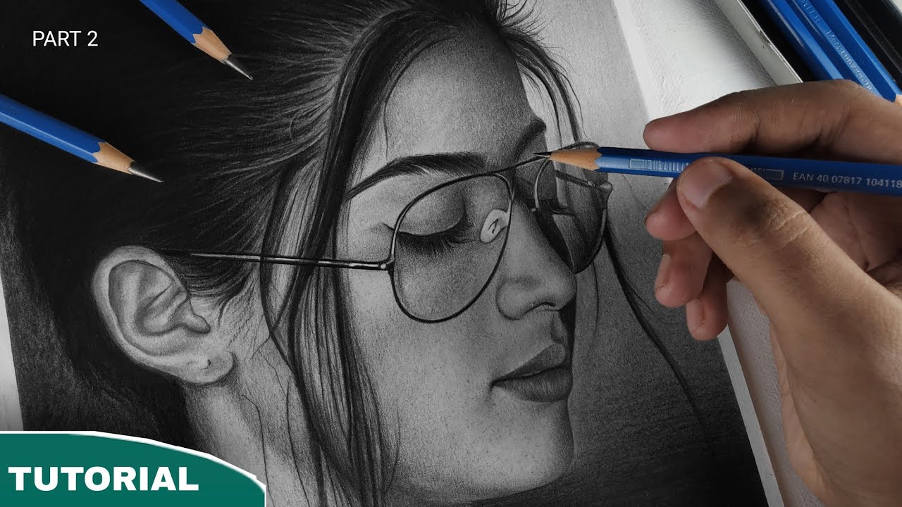FACE SHADING | Rashmika Mandanna drawing,  [ Part - 2 ]
