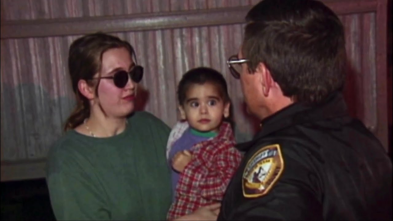 Cops Tv show Harris county Texas. Domestic violence call. (1997).