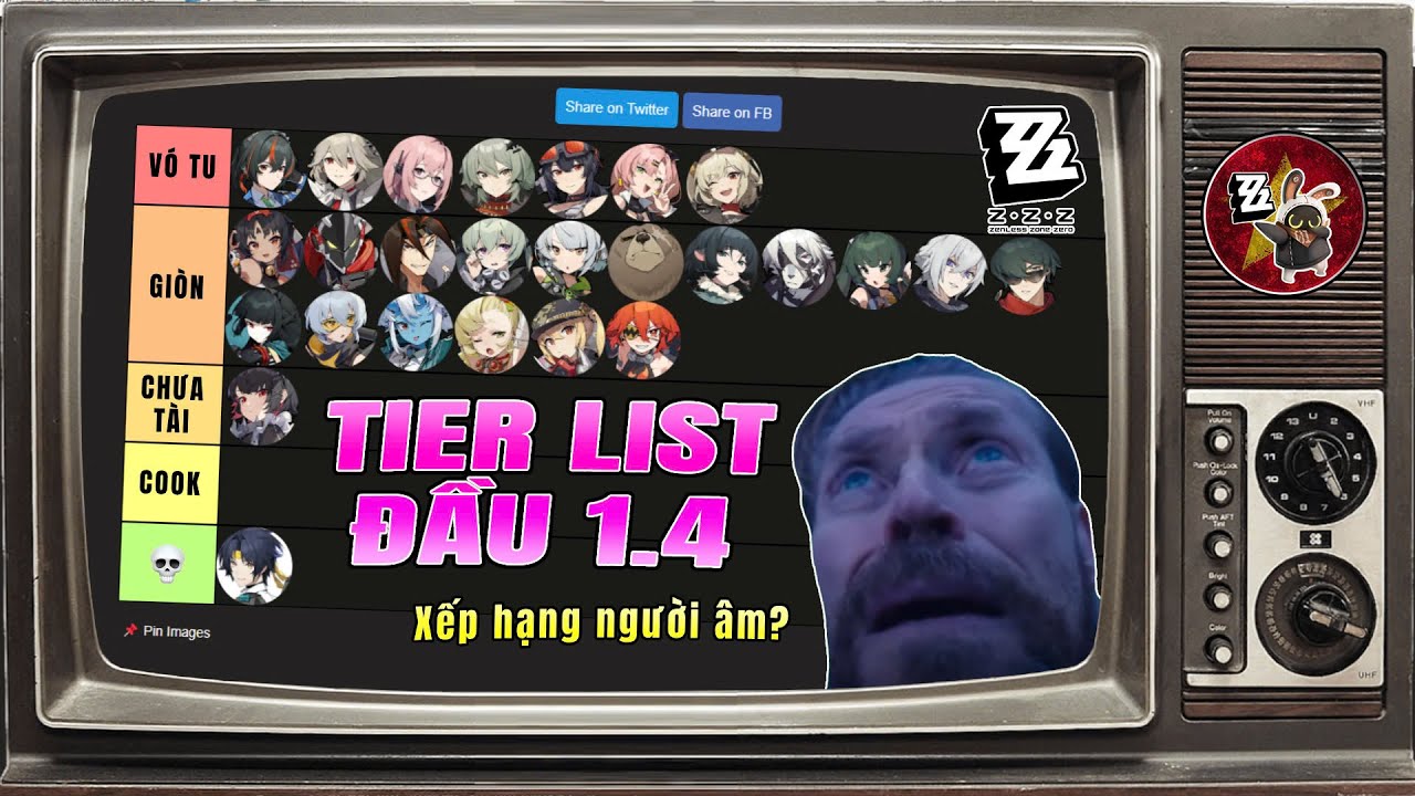 TIERLIST PHIÊN BẢN 1.4 (TÍNH TỚI CUỐI THÁNG 12 - 2024) || 3Z Việt Nam