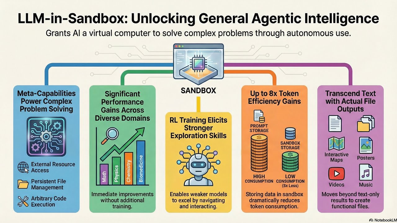 LLM-in-Sandbox: Eliciting General Agentic Intelligence via Virtual Computers
