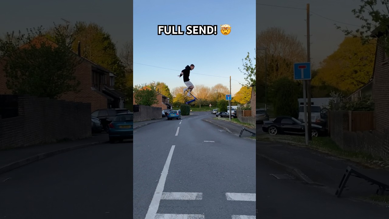 ПОЛНЫЙ ОТПРАВЛЕН! 🤯 Он в порядке! 🛴 &mdash; Джордан Кларк #шорты #короткоевидео #gopro #трюк #скутер #s...