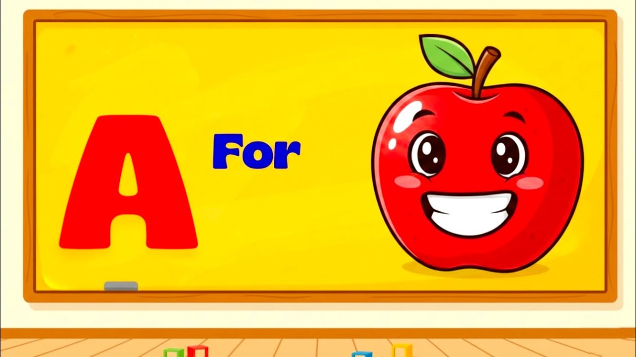 A for apple A For Apple Kids Learning Video | Mini Kids Land 