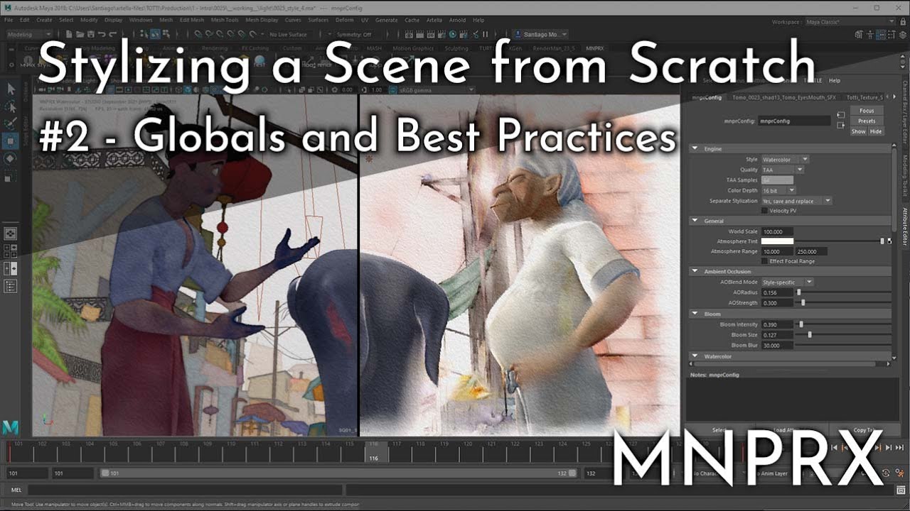 Stylizing a Scene from Scratch #2 - Globals and Best Practices - MNPRX