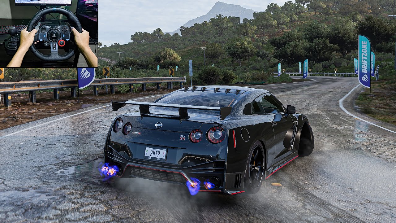 Nissan GTR R35 NISMO Drift - Forza Horizon 5 - Logitech G29 Gameplay