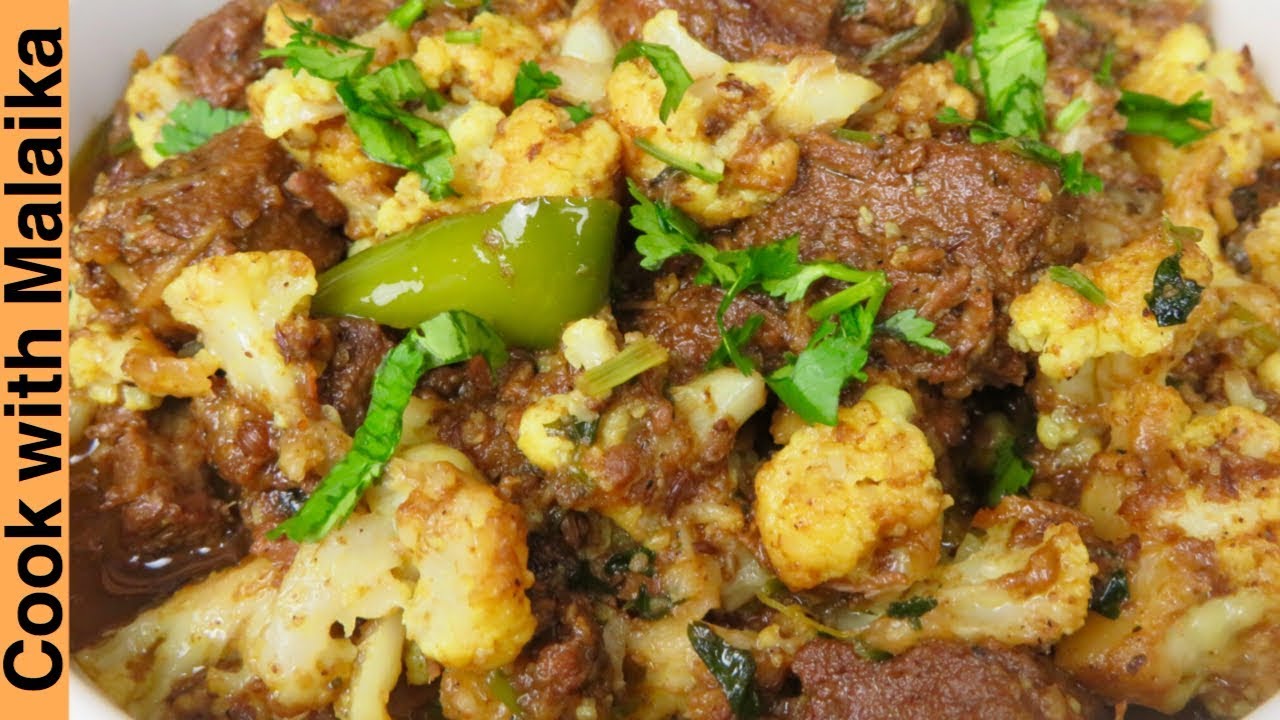 Gobi Gosht Recipe | Cauliflower  With Lamb | گوبھی گوشت|Urdu & Hindi | Cook with Malaika
