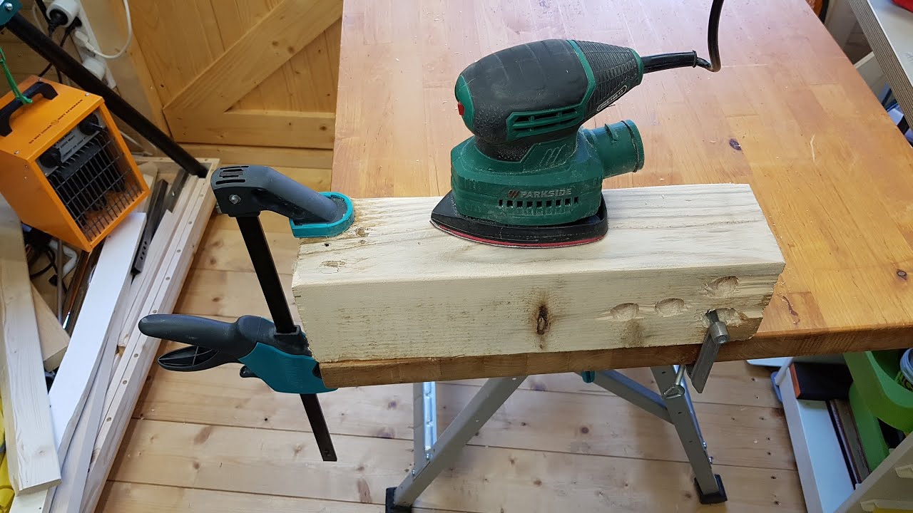 Slefuitor Parkside PHS 160 ES Test pe lemn de 10x10