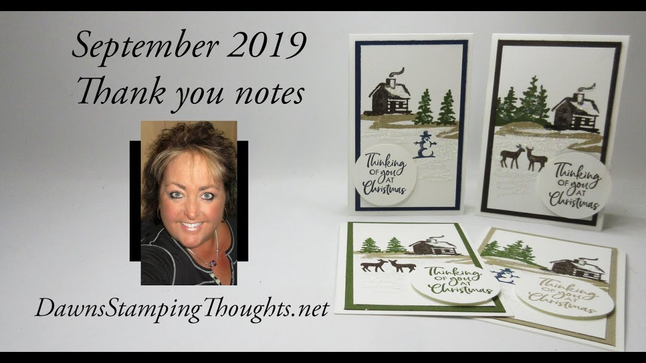 September 2019 Thank you notes