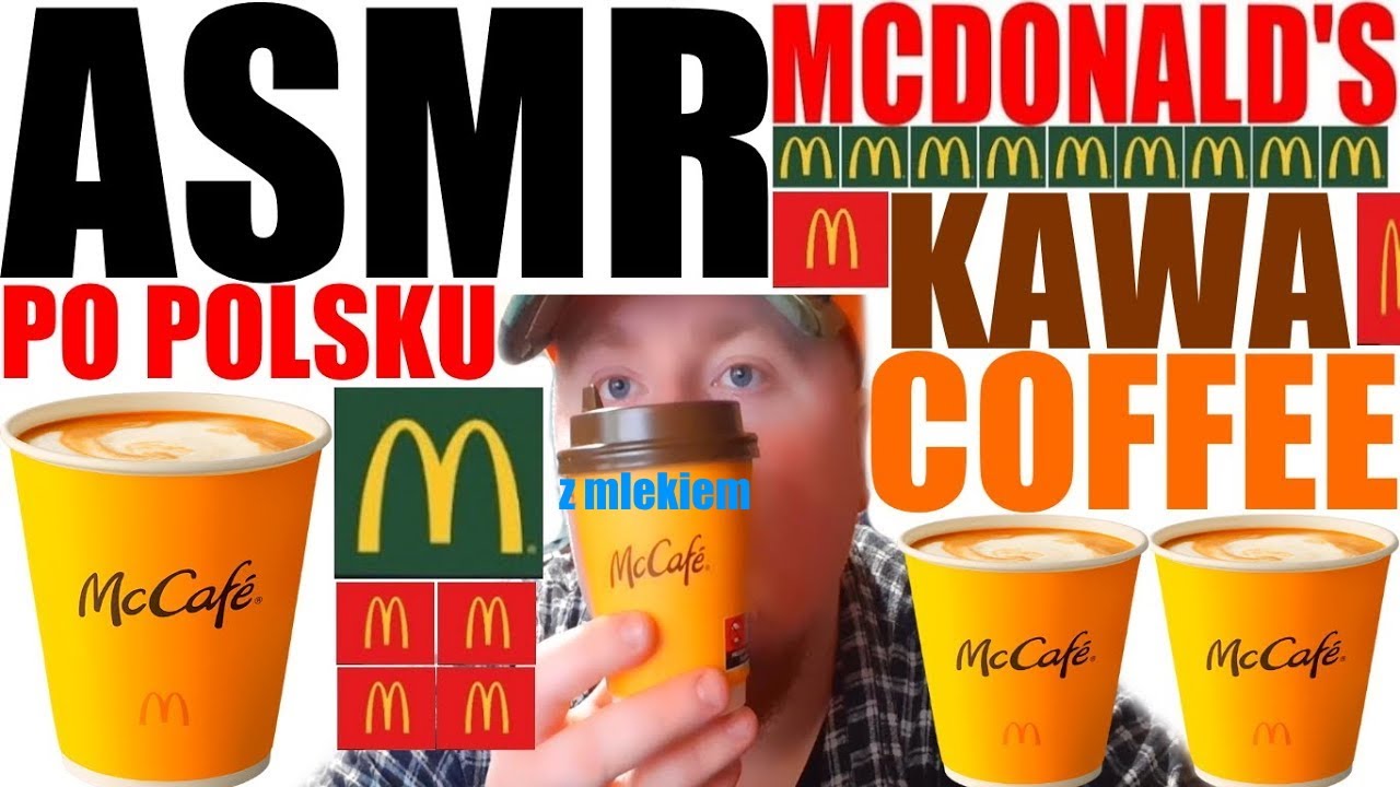 asmr po polsku mcdonald's kawa z mlekiem dźwięki picia/coffee drinking sounds mukbang #asmr #mukbang