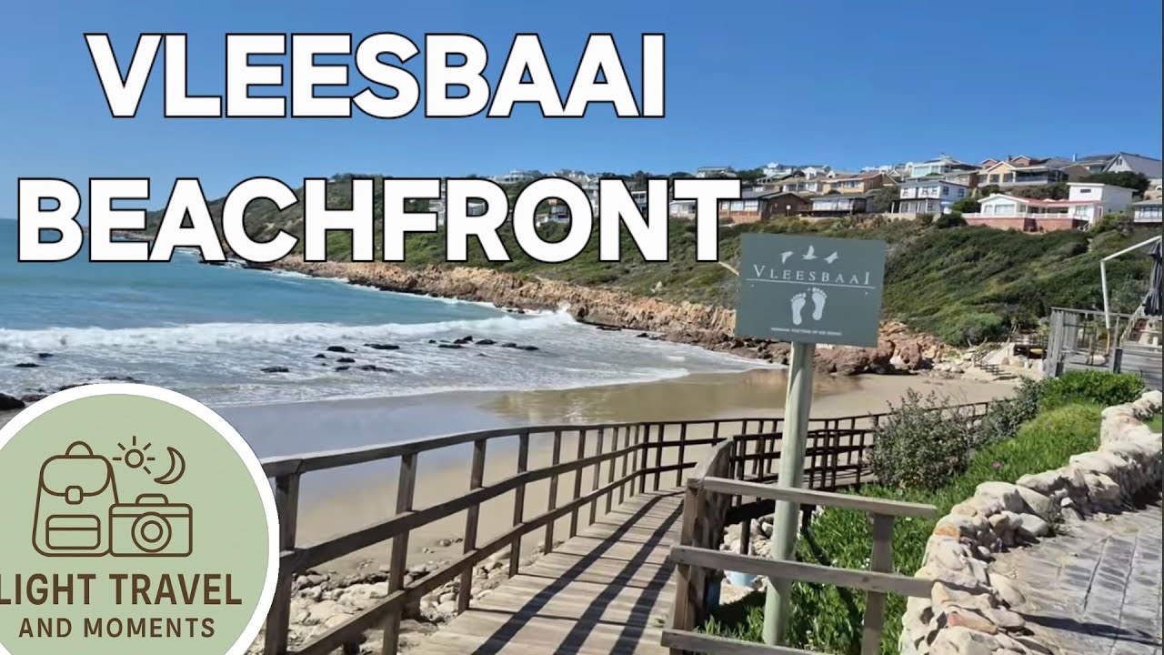 Vleesbaai beachfront stroll 4K Cozy beach near Mosselbay Western Cape