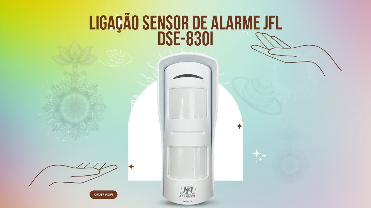 Liga&ccedil;&atilde;o sensor de alarme JFL DSE-830i