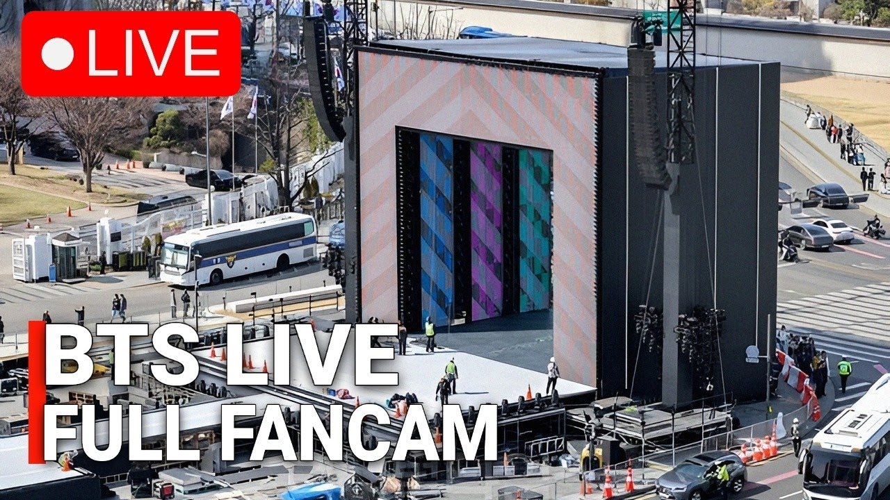 ПРЯМАЯ ТРАНСЛЯЦИЯ🔴 Возвращение BTS: концерт ARIRANG на площади Кванхвамун. Полная запись с фанкам...