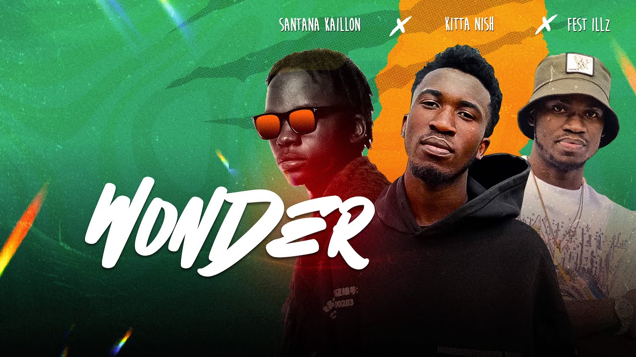Kitta nish - WONDER (feat. Fest'illz & Santana Kaillon) [Lyric Visualiser]