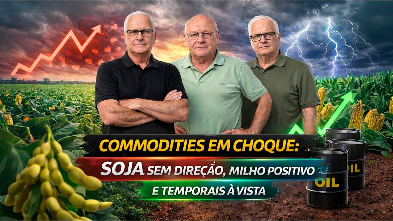 Soja de lado, café em alta, petróleo volta a disparar. Gangorra no clima e altos volumes de chuvas