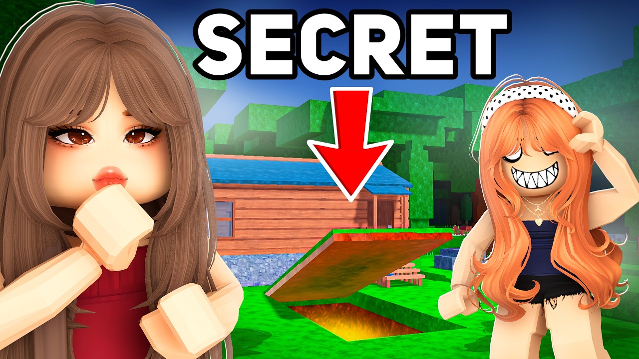 Building a SECRET BASE To TROLL My Sister In 99 NIGHTS IN THE FOREST! (Roblox)