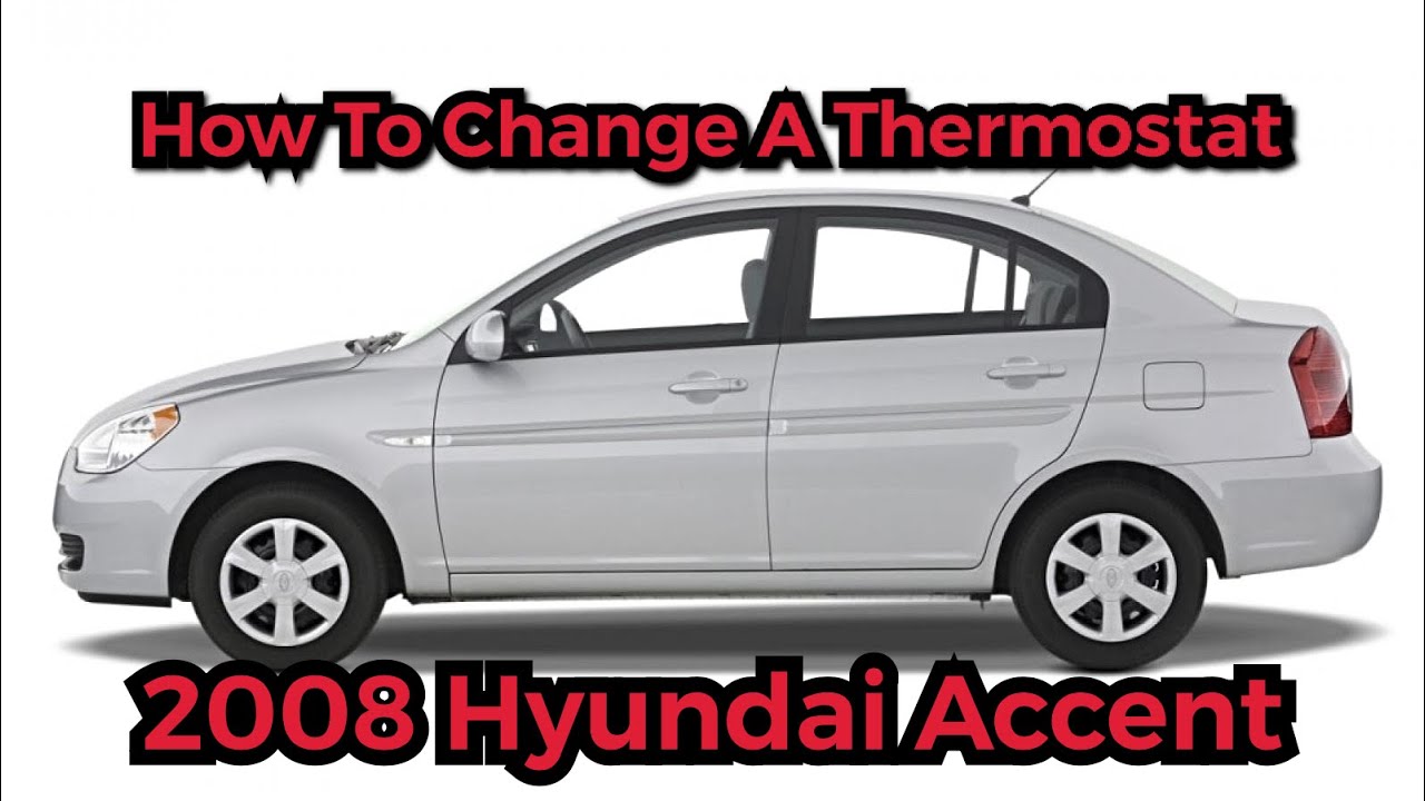 How To Change And Replace A Thermostat On A 2008 Hyundai Accent 1.6L 4 Cylinder Automatic Sedan