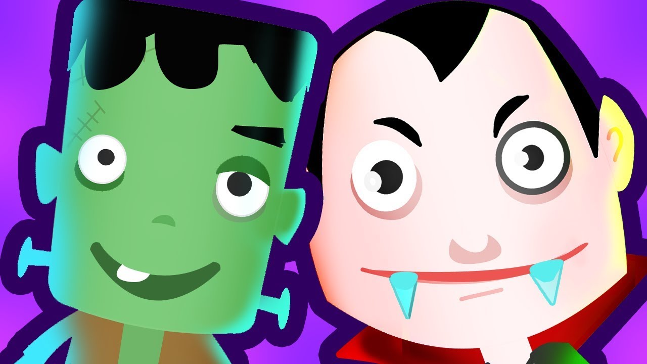 HALLOWEEN Song for Kids [Head Shoulders Knees & Toes] w/ Monster Toys