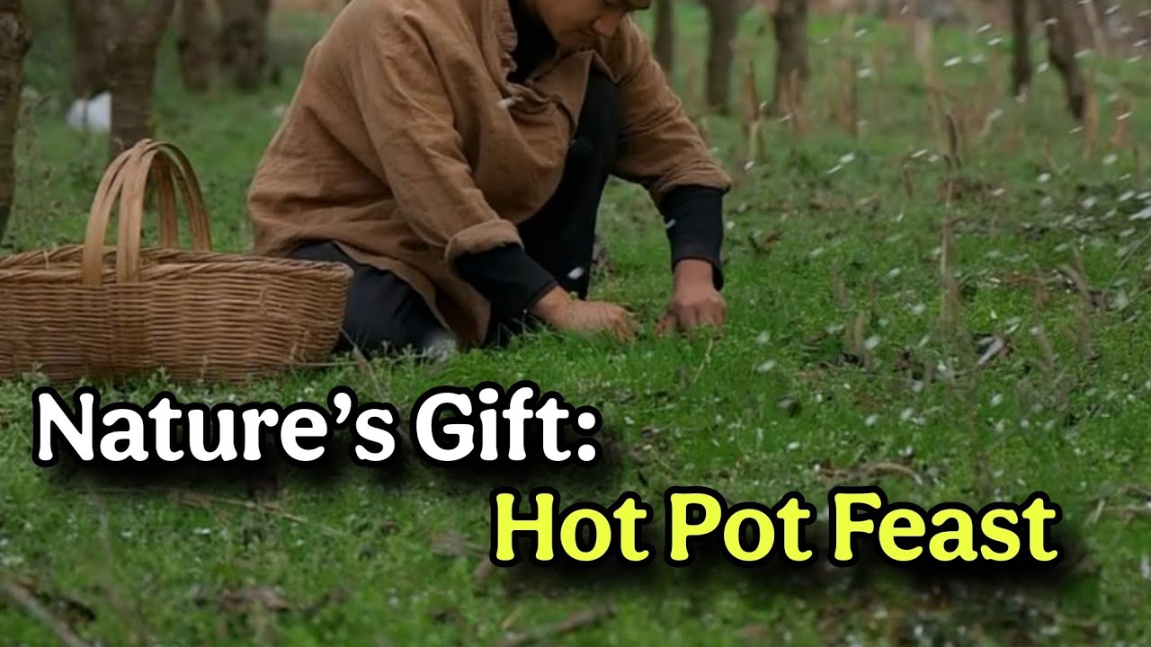Spring Wild Vegetables | Foraging & Eating Hot Pot in Rural China