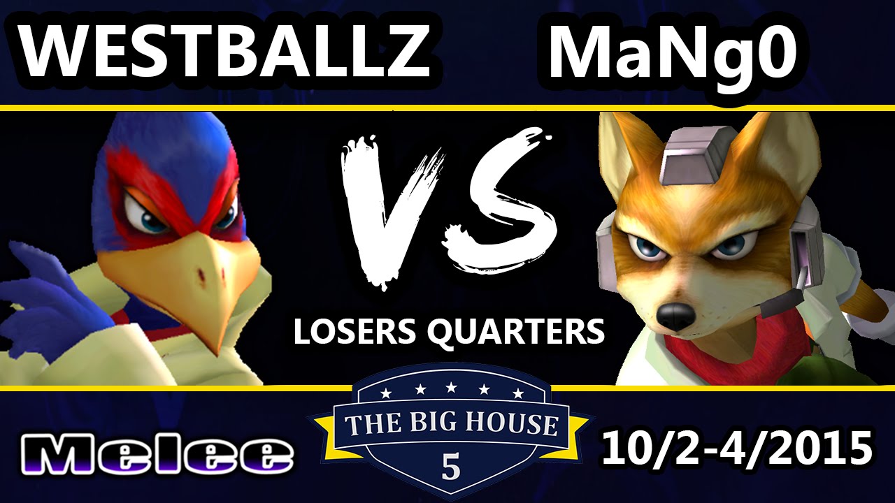 The Big House 5 - Mango (Fox) Vs. Westballz (Falco) - Losers Quarters - SSBM