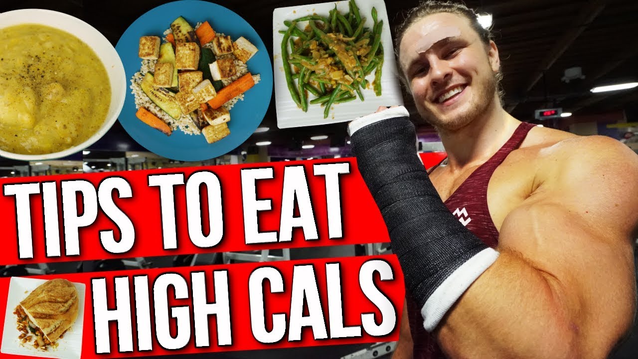 WHAT I EAT IN A DAY AS A VEGAN BODYBUILDER (Tips To Eat High Calories)