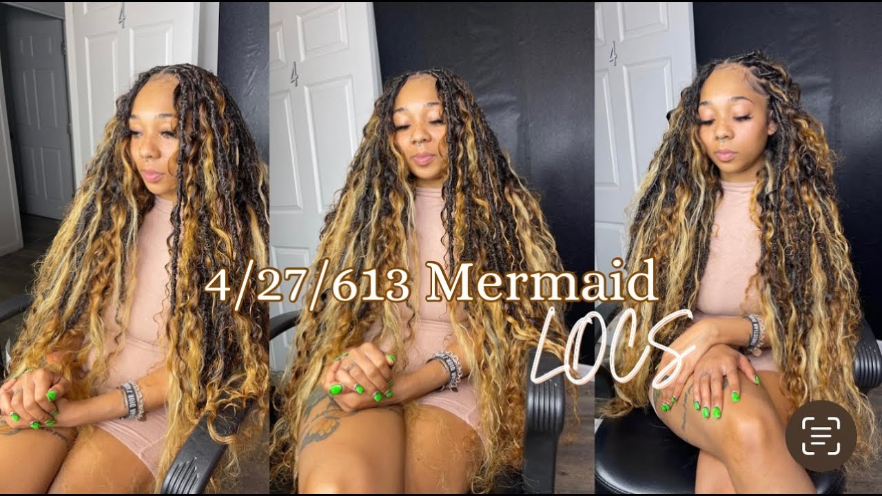Blonde Mermaid Locs | Colors 4/27/613 Mix | Non Pre-Made Method