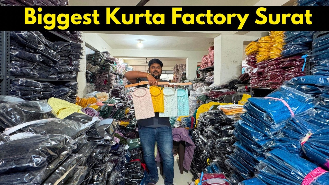 Kurta Pajama Manufacturers In Surat || Surat Mens Kurta Wholesale Market || Kurta Manufacturer Surat