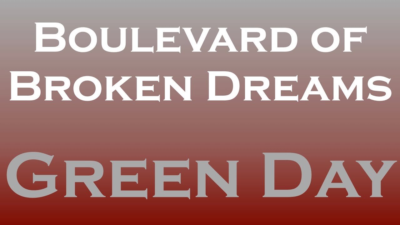 Boulevard of Broken Dreams (Green Day) – Bilingual (English/German) Karaoke Video (Englisch/Deutsch)