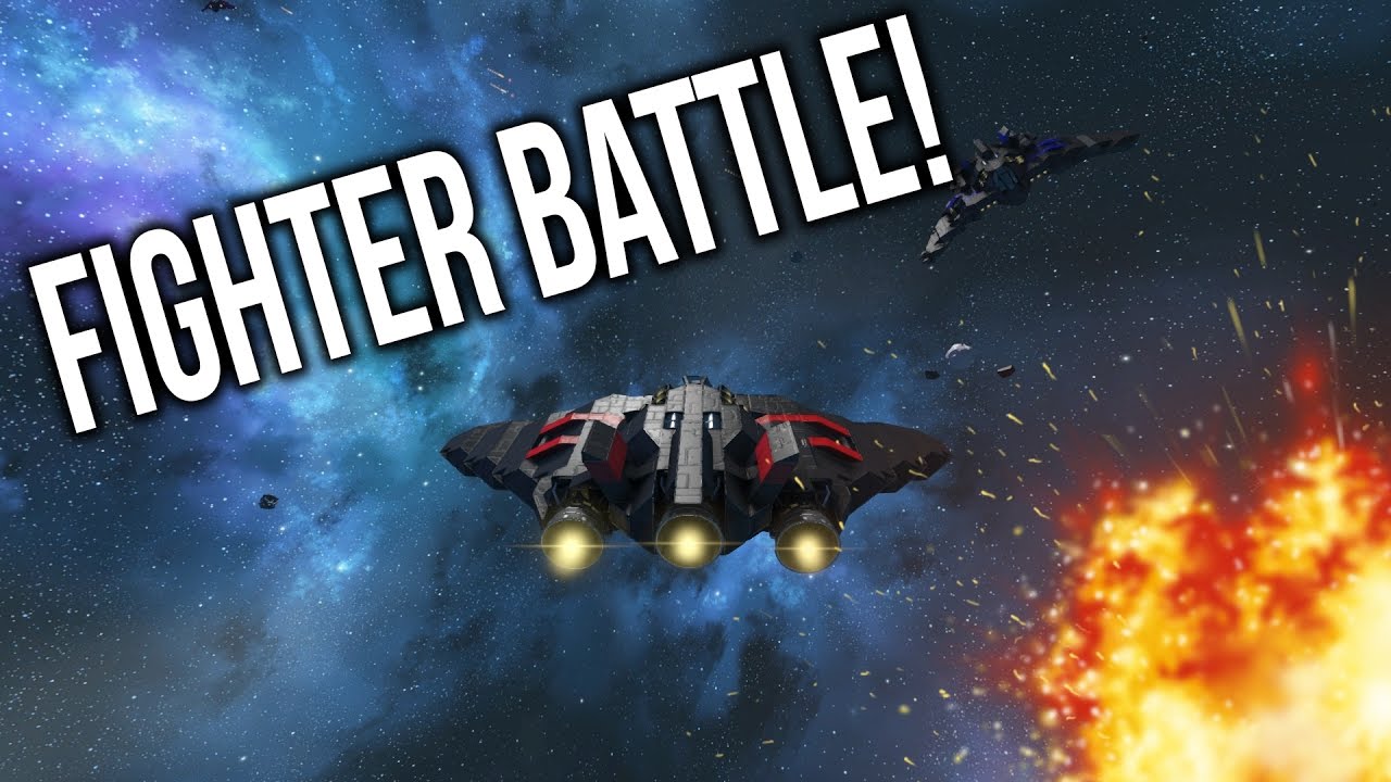 Space Engineers | *EPIC BATTLE* -  RWI Fighters VS Shadow Fighters!