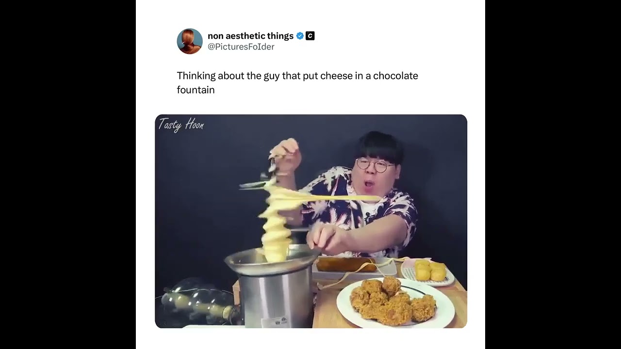 Thinking About the Guy Who Put Cheese in a Chocolate Fountain